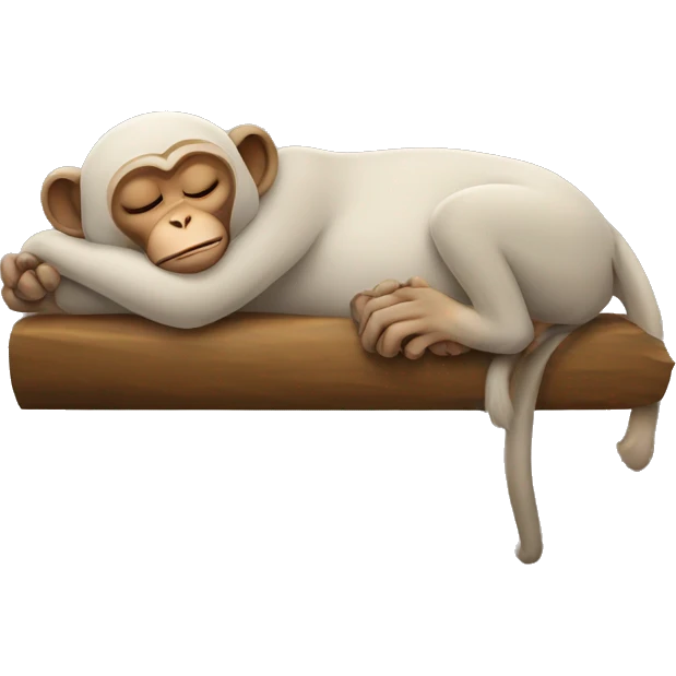 Monkey sleeping emoji