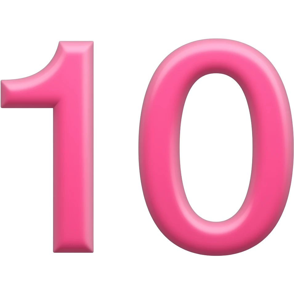 TWENTY ONE WRITTEN OUT IN DARK PINK emoji