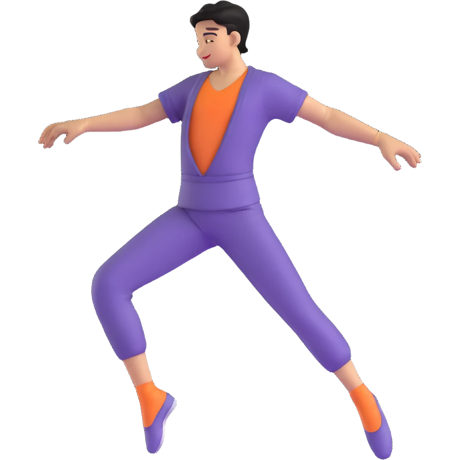 a person dancing emoji