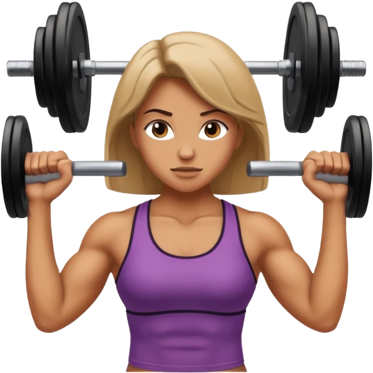 DONNA CHE ALZA PESI emoji