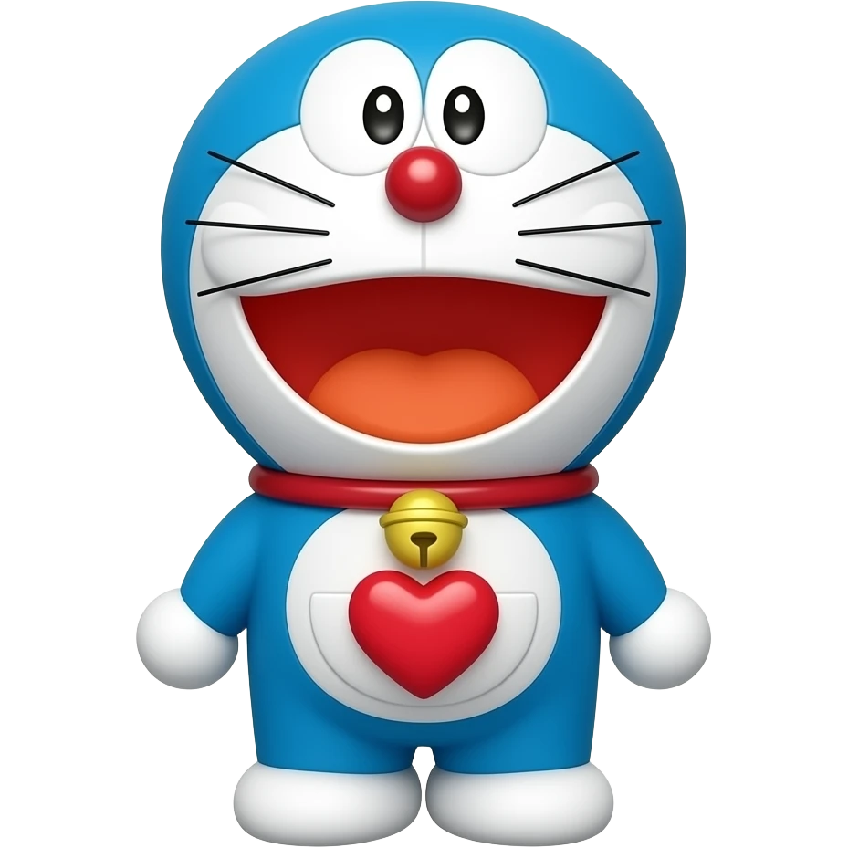 Doraemon, love emoji
