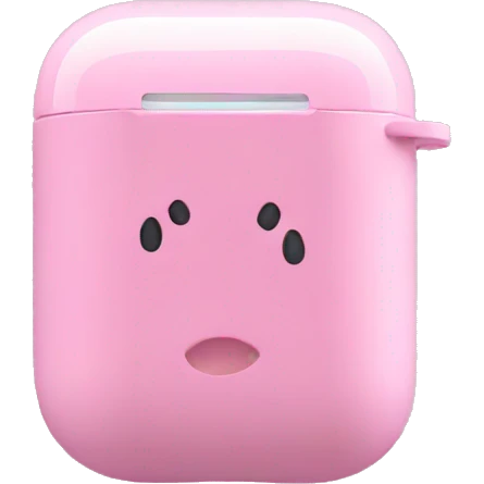 Pink airpods emoji