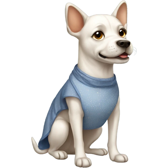 Dog with dress emoji