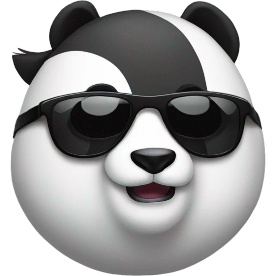 Panda wearing sunglasses emoji