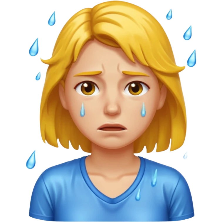 sweaty woman exhausted emoji