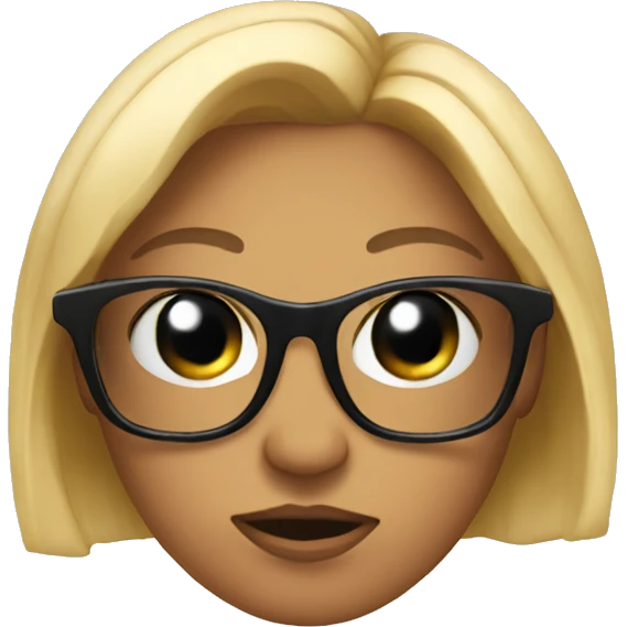 Tess judging you with sunglasses.  emoji