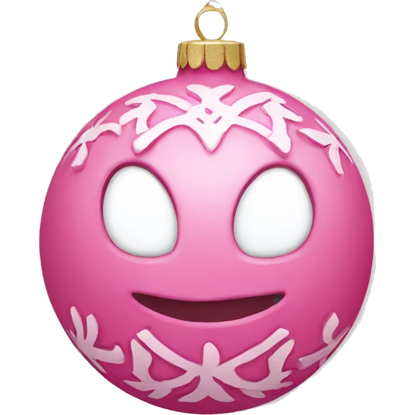 Pink ornament  emoji