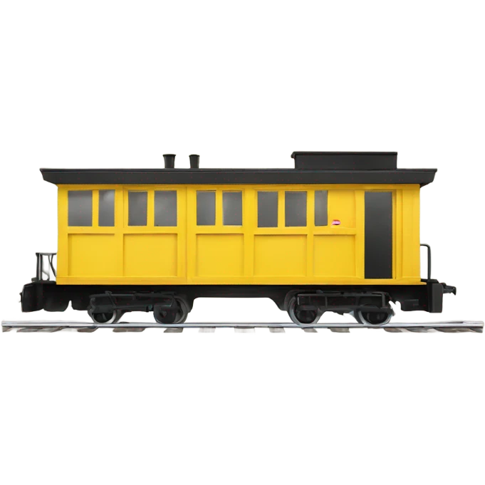 a little yellow narrow-gauge railway emoji