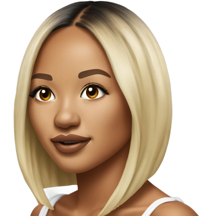 Hyper Realistic beautiful Karrueche Tran photo  emoji