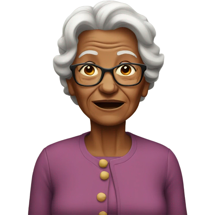 Strong old woman emoji