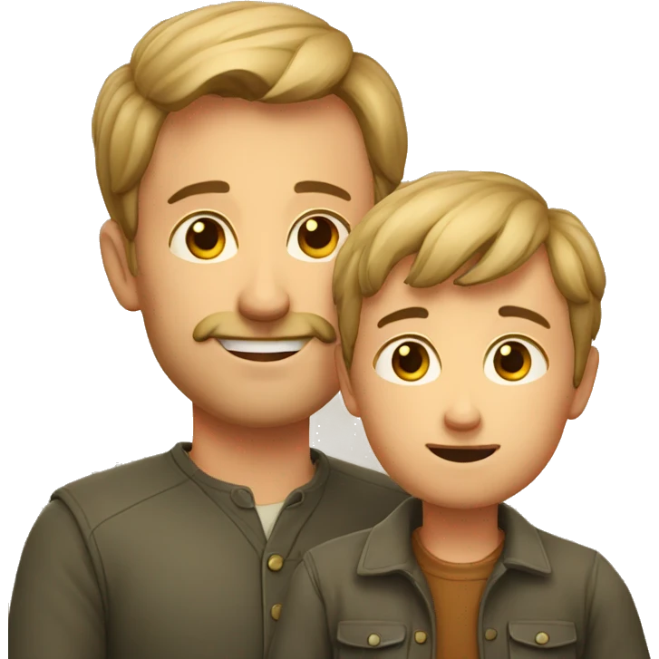 German father with son emoji