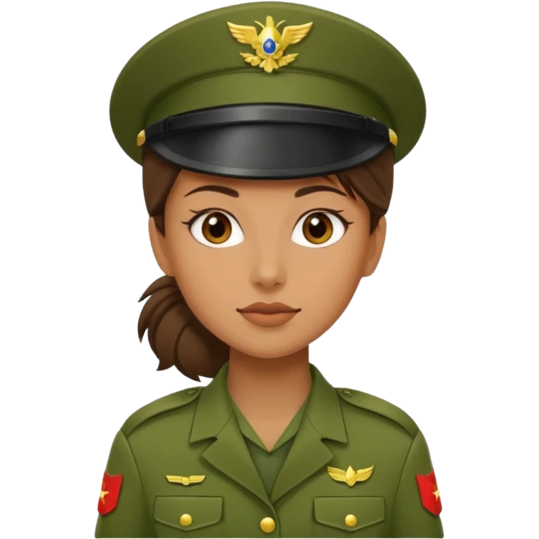 militar mujer emoji