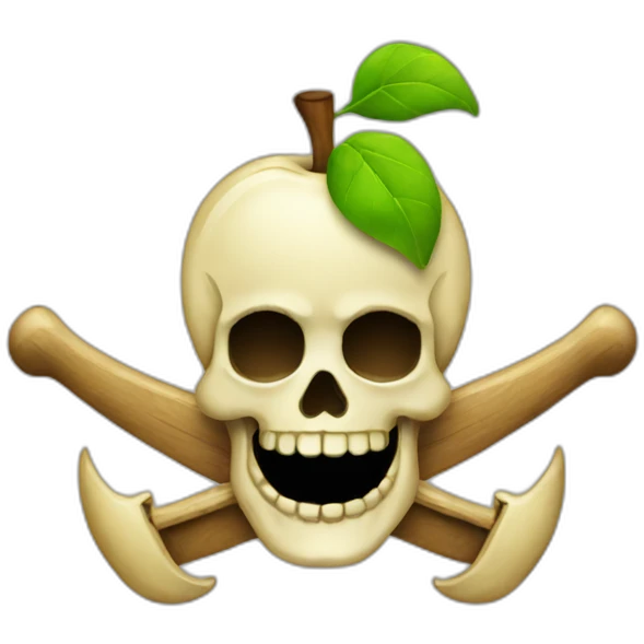 apple jolly Roger flag emoji