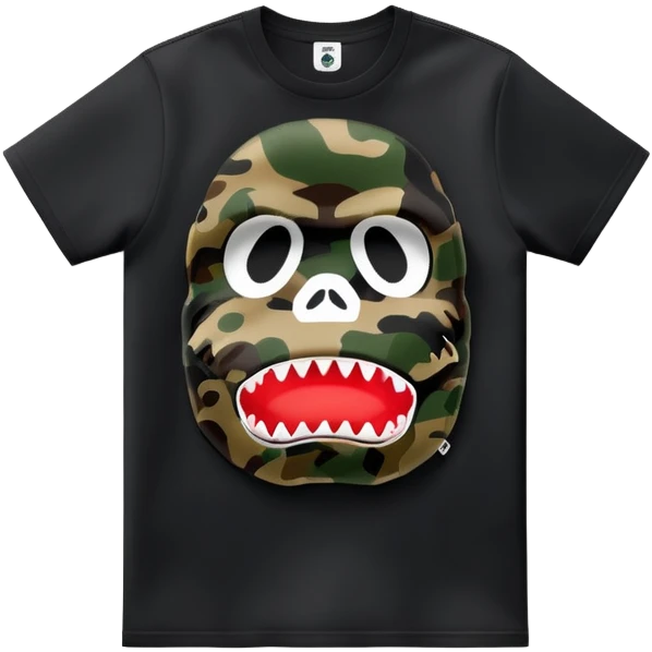 black bape shirt emoji