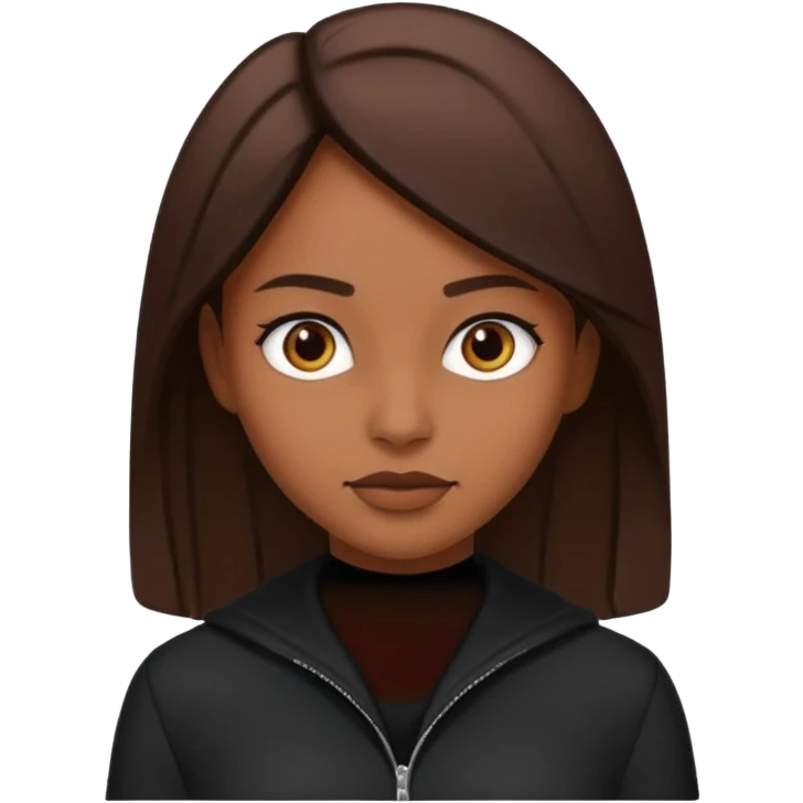 Black clothes fairy brown skin  emoji