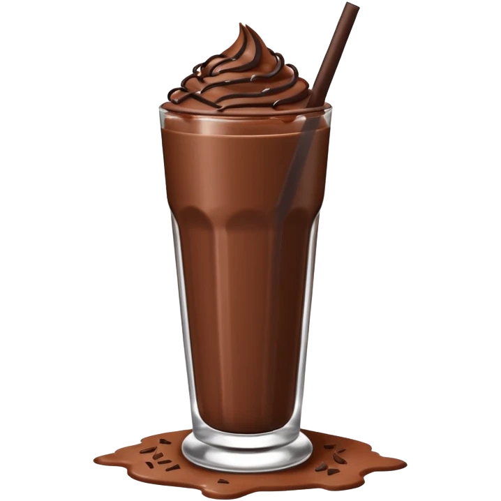 chocolate smoothie show emoji