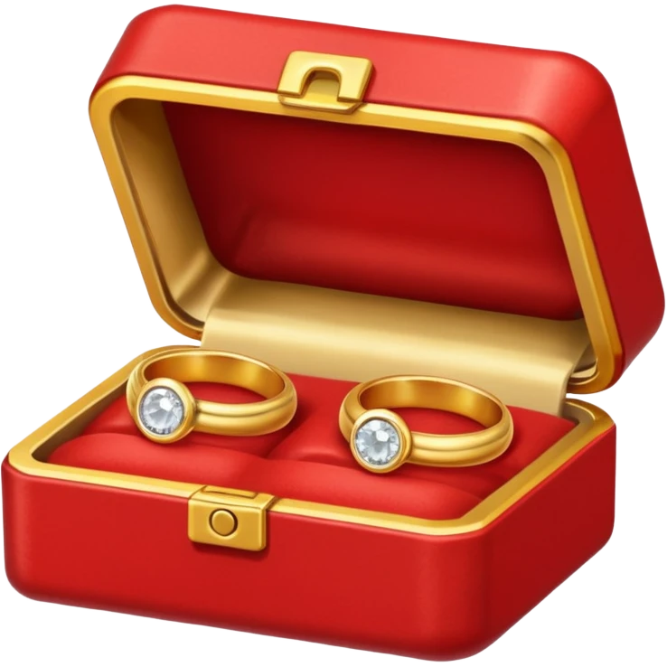 Couple of ring in red box emoji