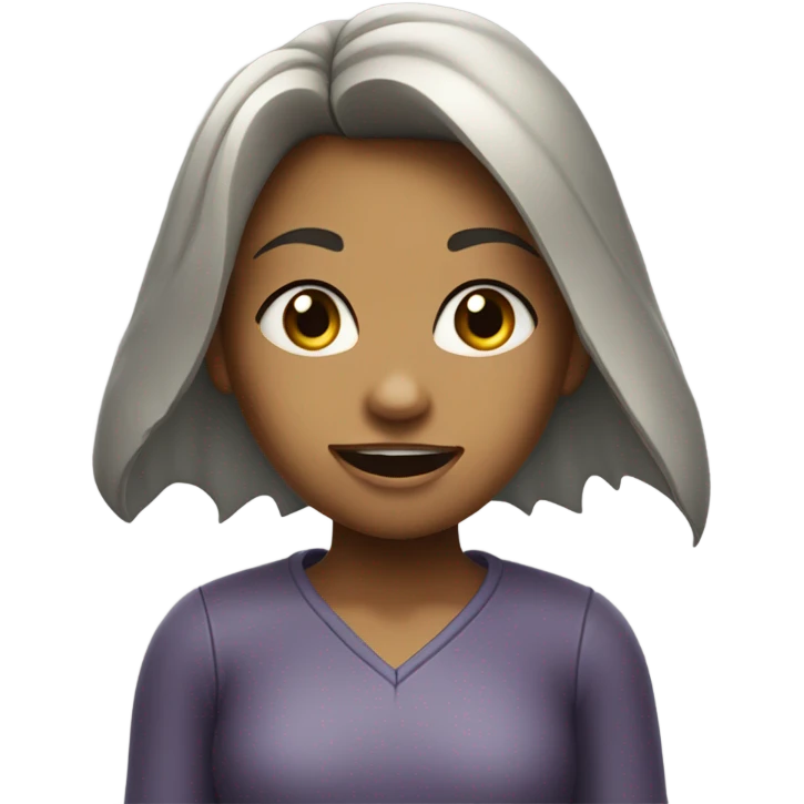 Shark girl emoji