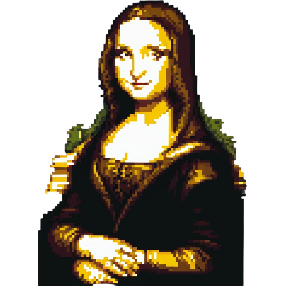 Mona Lisa portrait emoji