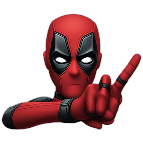 Deadpool finger ok emoji