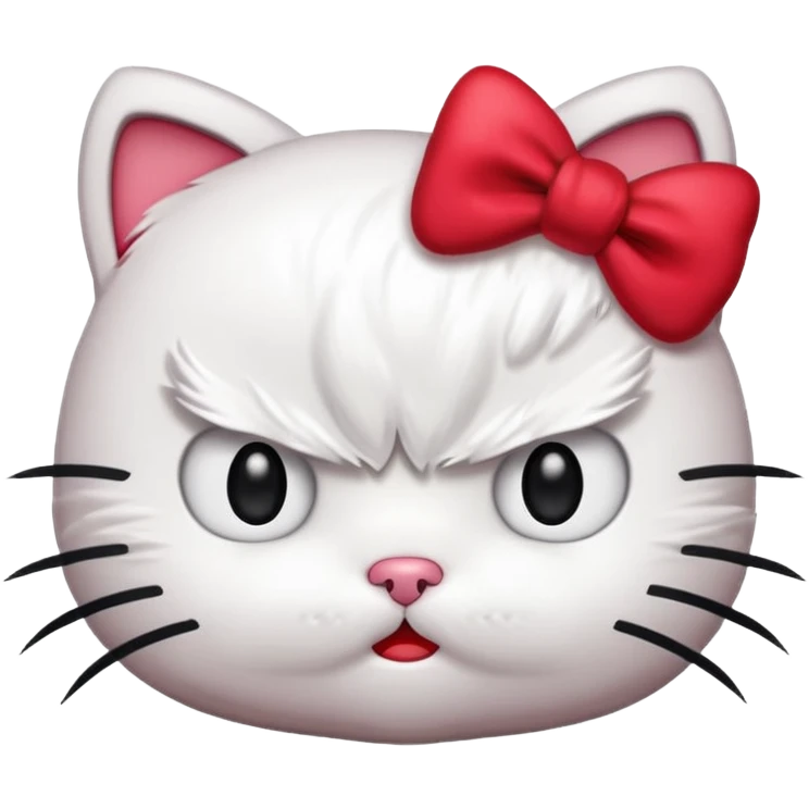 Angry hello kitty  emoji