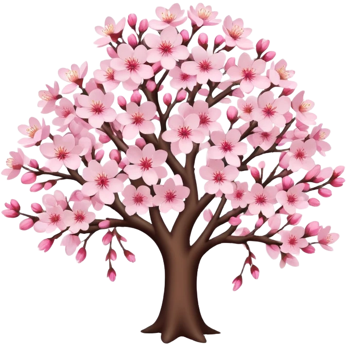 Cute Sakura cherry blossom tree  emoji