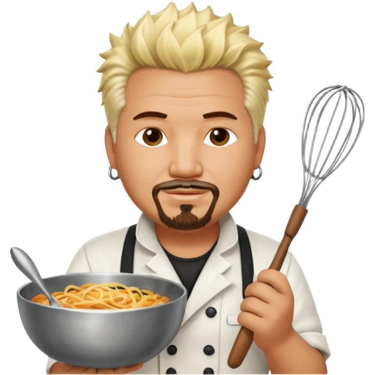 gut fieri chef holding whisk and bowl emoji