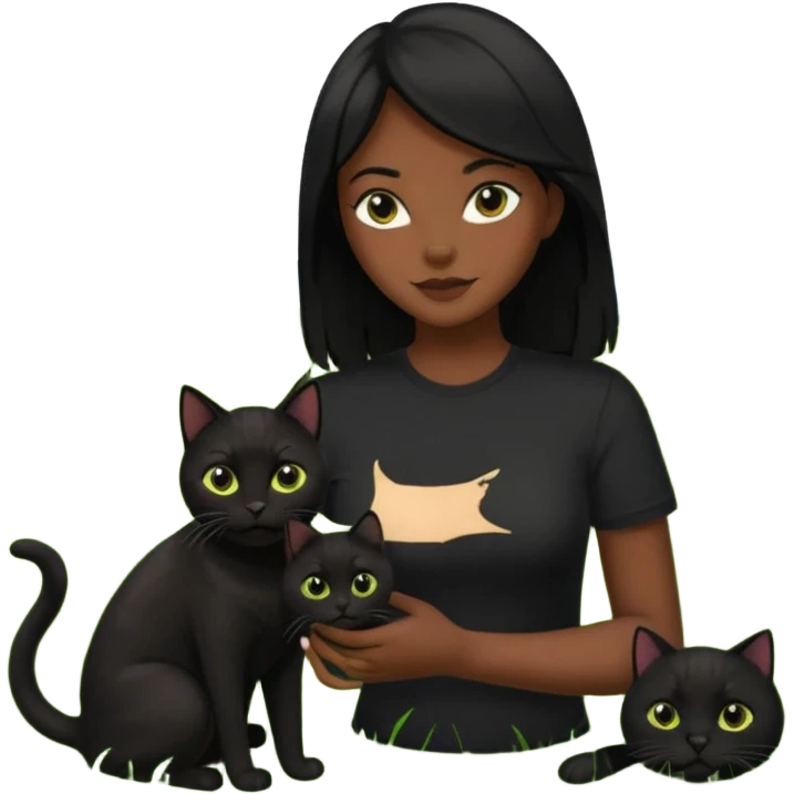 🛹🌿🖤👩🏽🐈 emoji