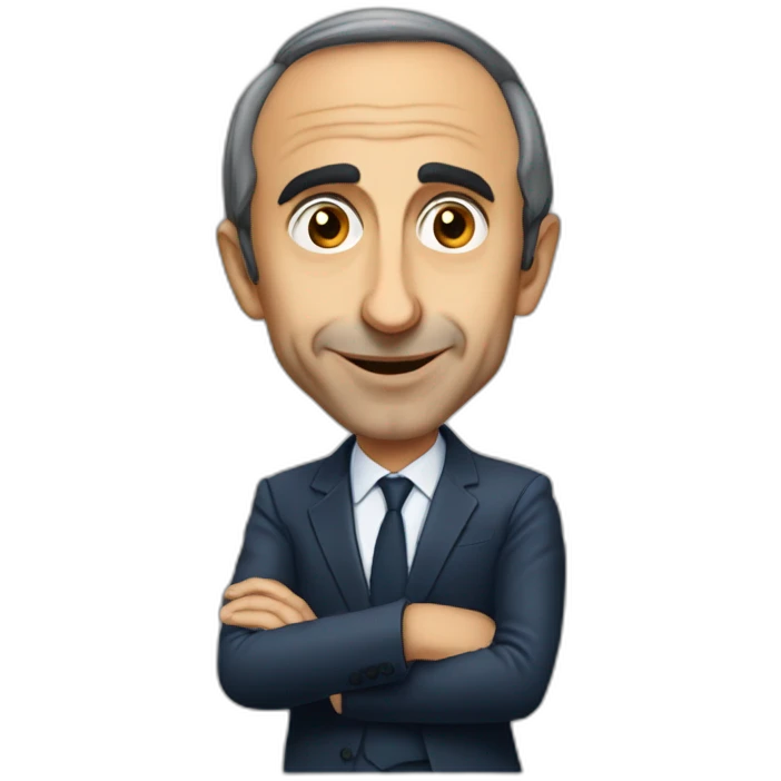 Eric zemmour qui fait un callin a une personne emoji