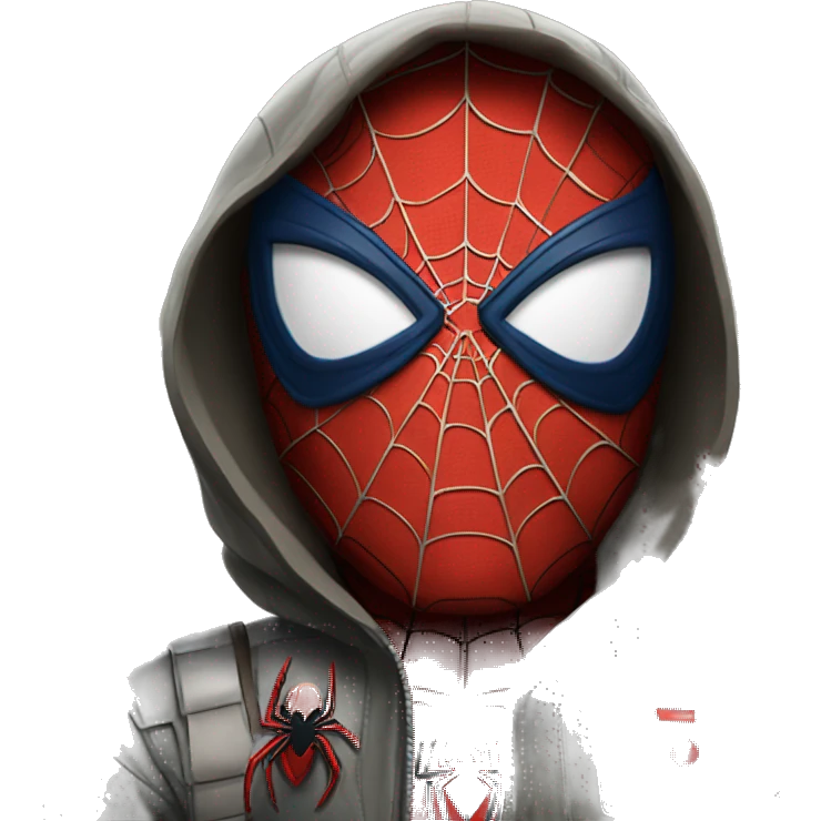 Spider-man wearing starwars coat emoji