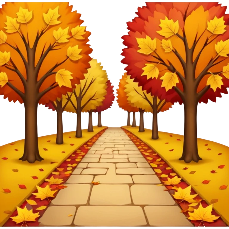 park in autumn emoji
