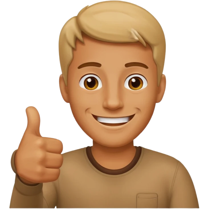 man giving a thumbs-up emoji