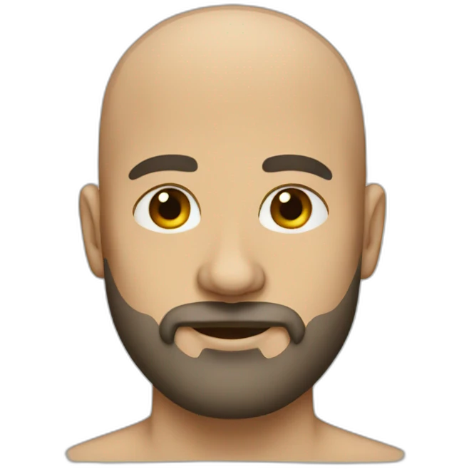 bald beard emoji
