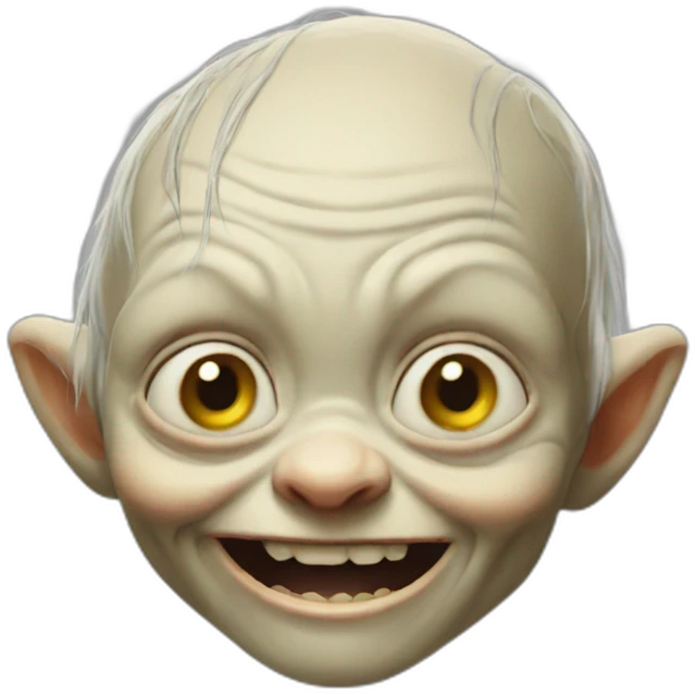 happy gollum emoji