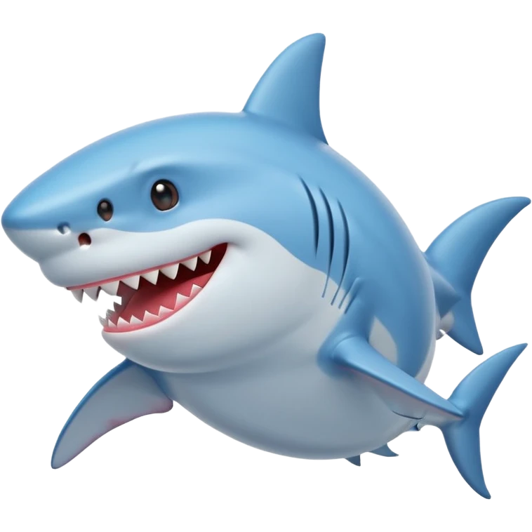 shark blowing a kiss emoji