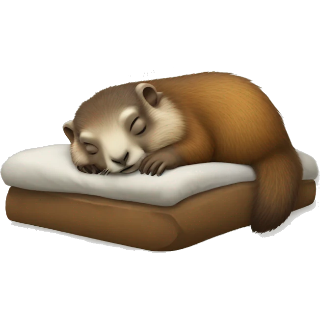 Marmotte sleeping emoji