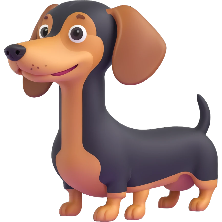 dachshund dog emoji