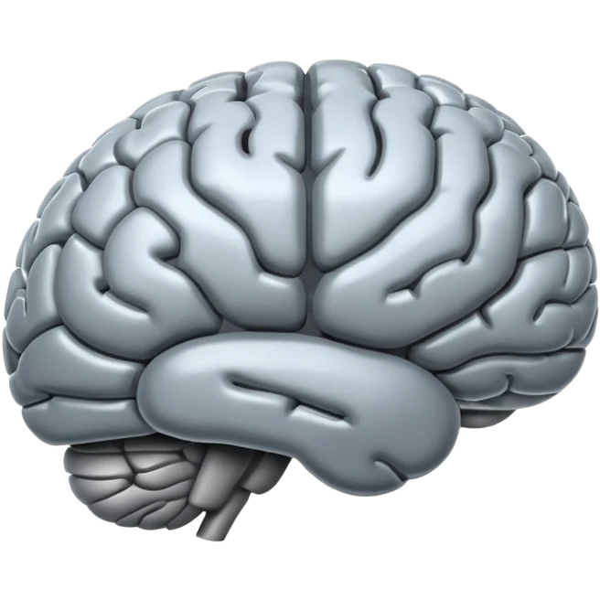 Translucid brain emoji