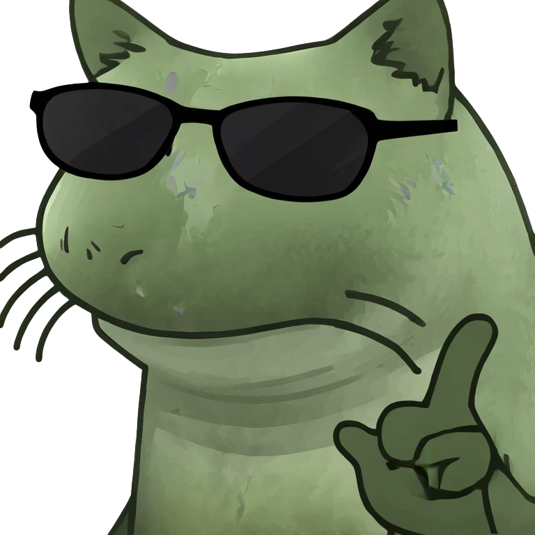 Cat with sunglasses emoji
