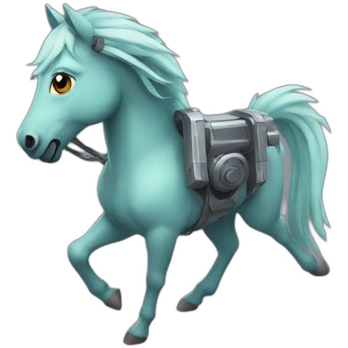 Hors flying laser emoji