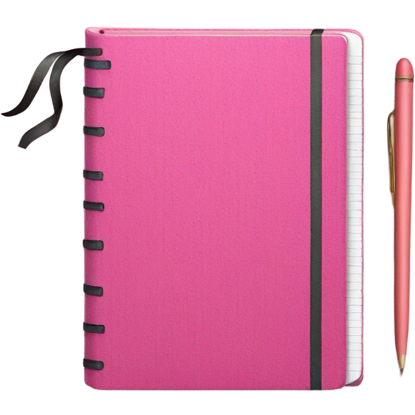 pink notebook emoji