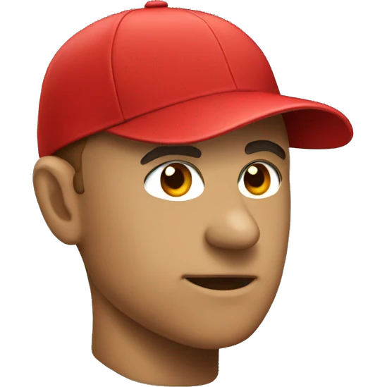 red baseball cap emoji