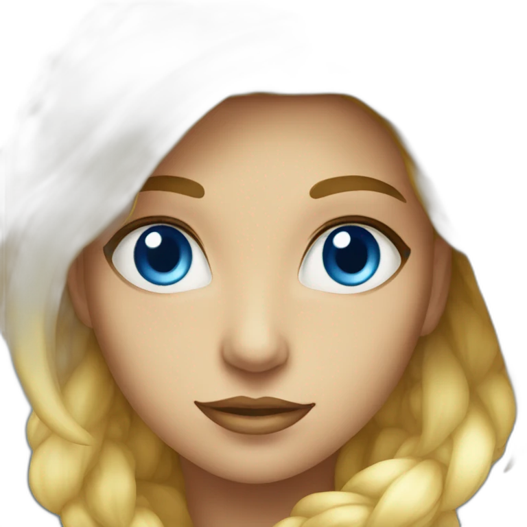 Sunshine lady blue eyes emoji