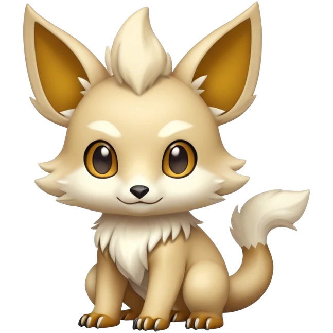 Cute cool fantasy animal hybrid Fakemon full body emoji