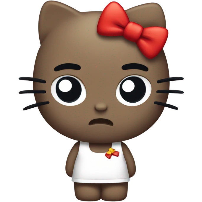 Angry hello kitty  emoji