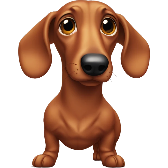 Sausage dog sniffing bum emoji