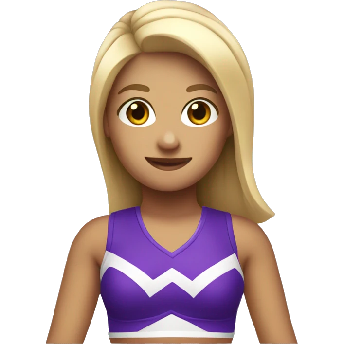 Cheerleader purple  emoji