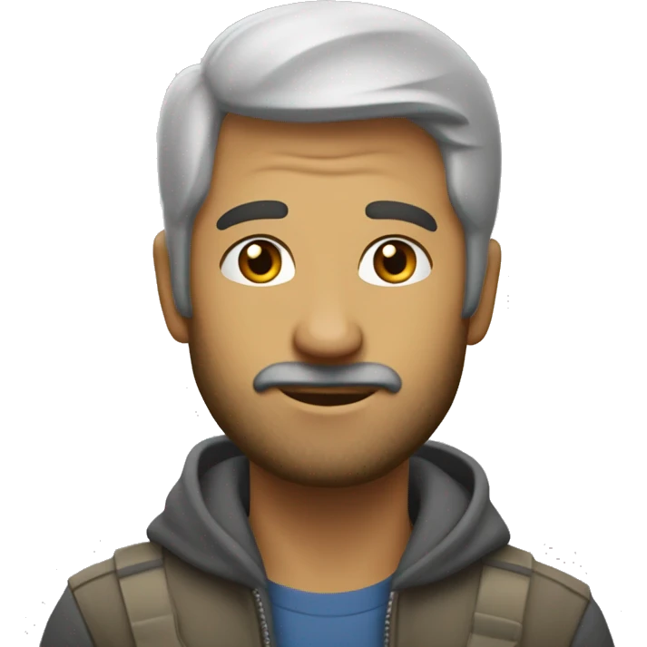 молодой пекарь в колпаке emoji