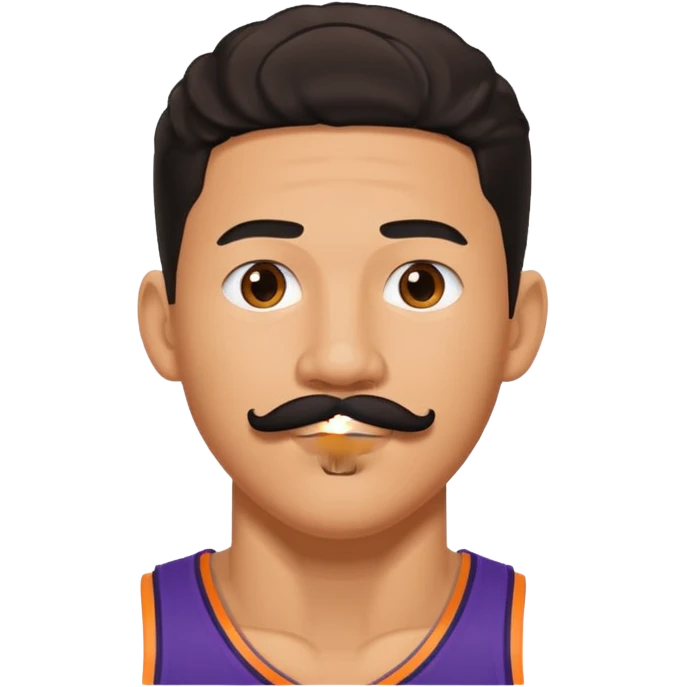 devin booker with mustache emoji