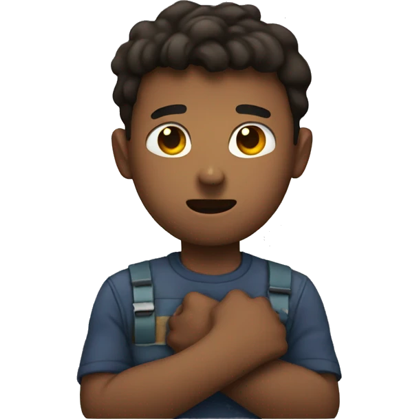 Jason holding his chest  emoji